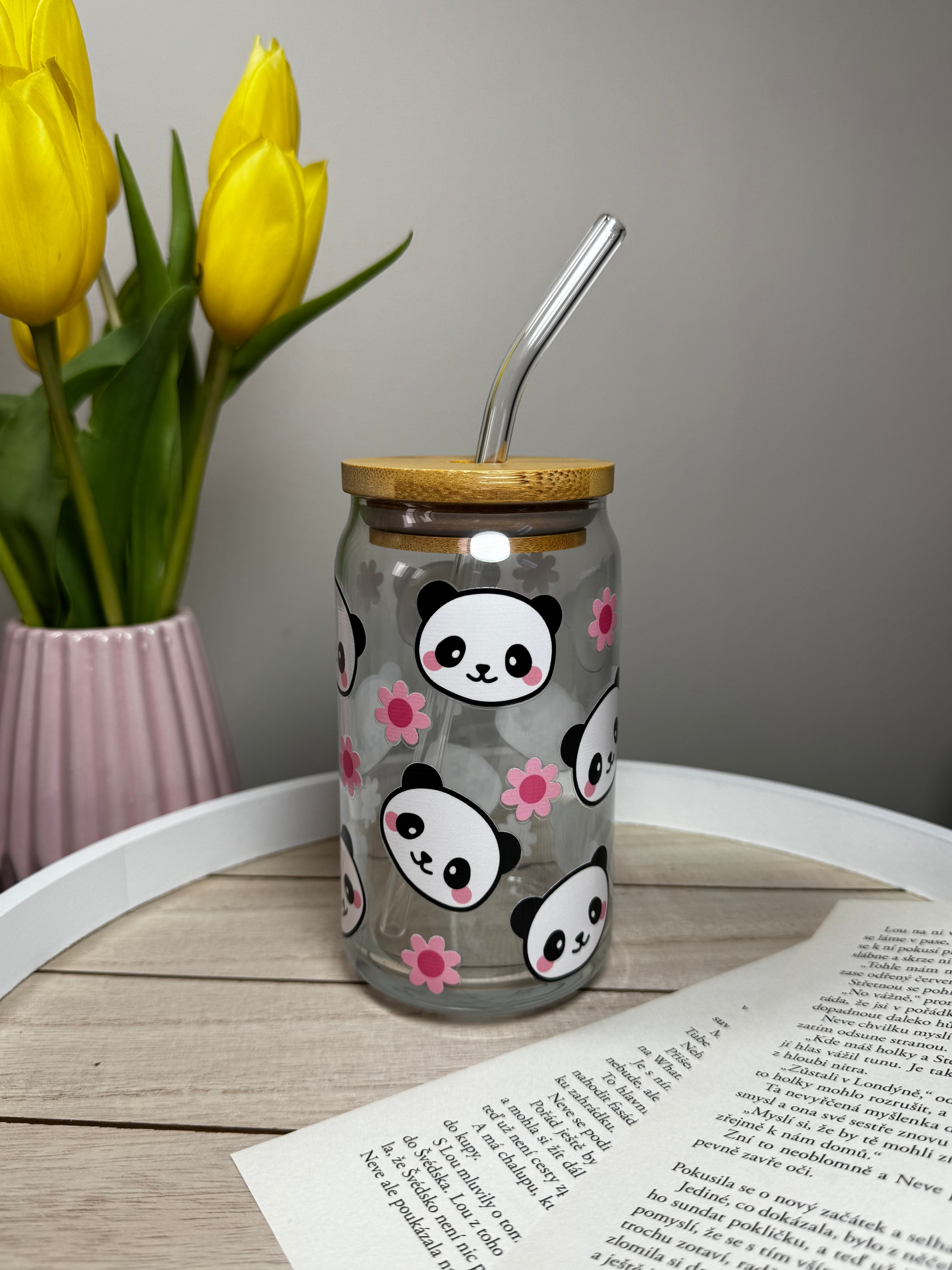 Sklenička - Panda
