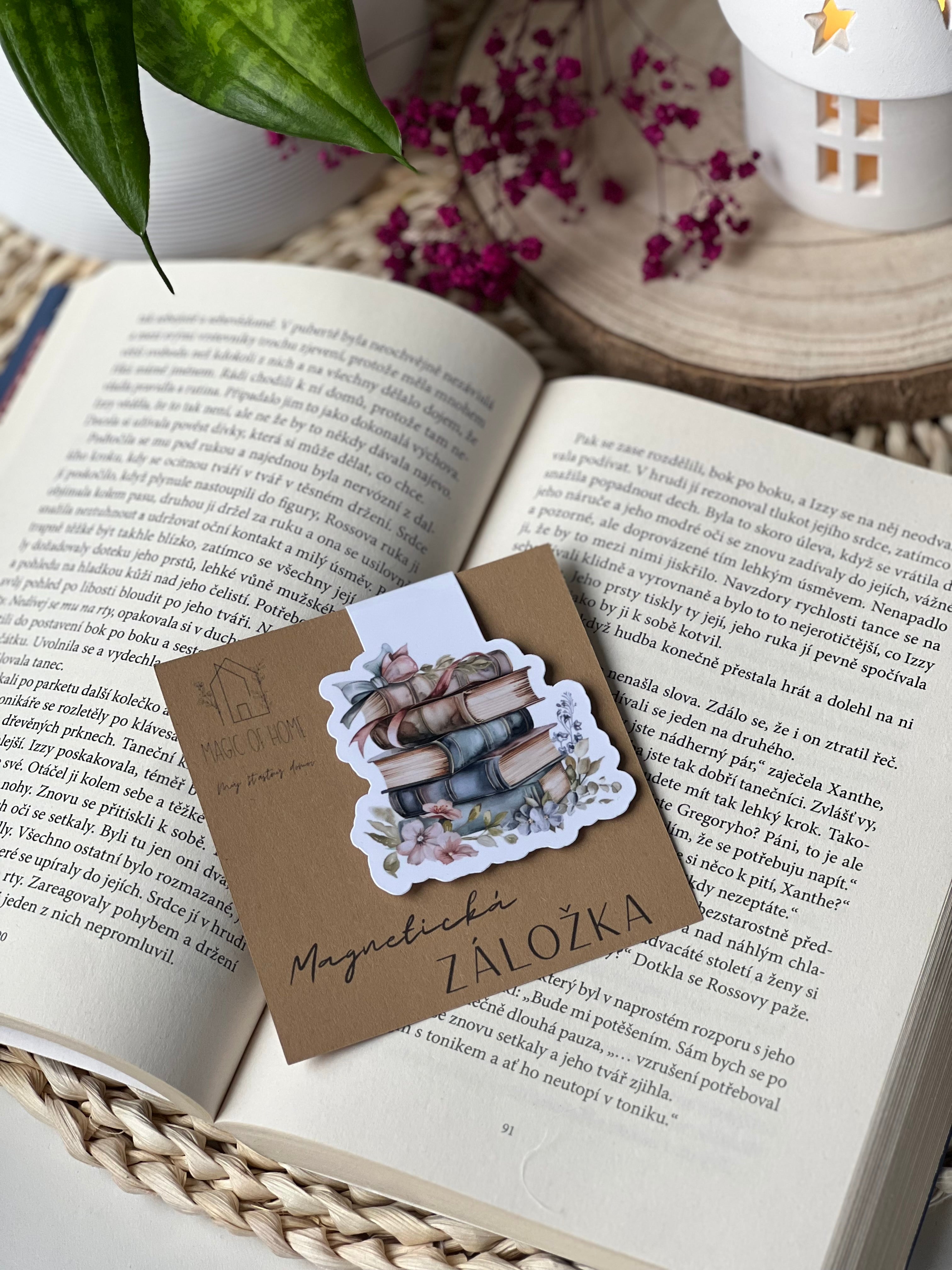 Magnetická záložka - Knihy
