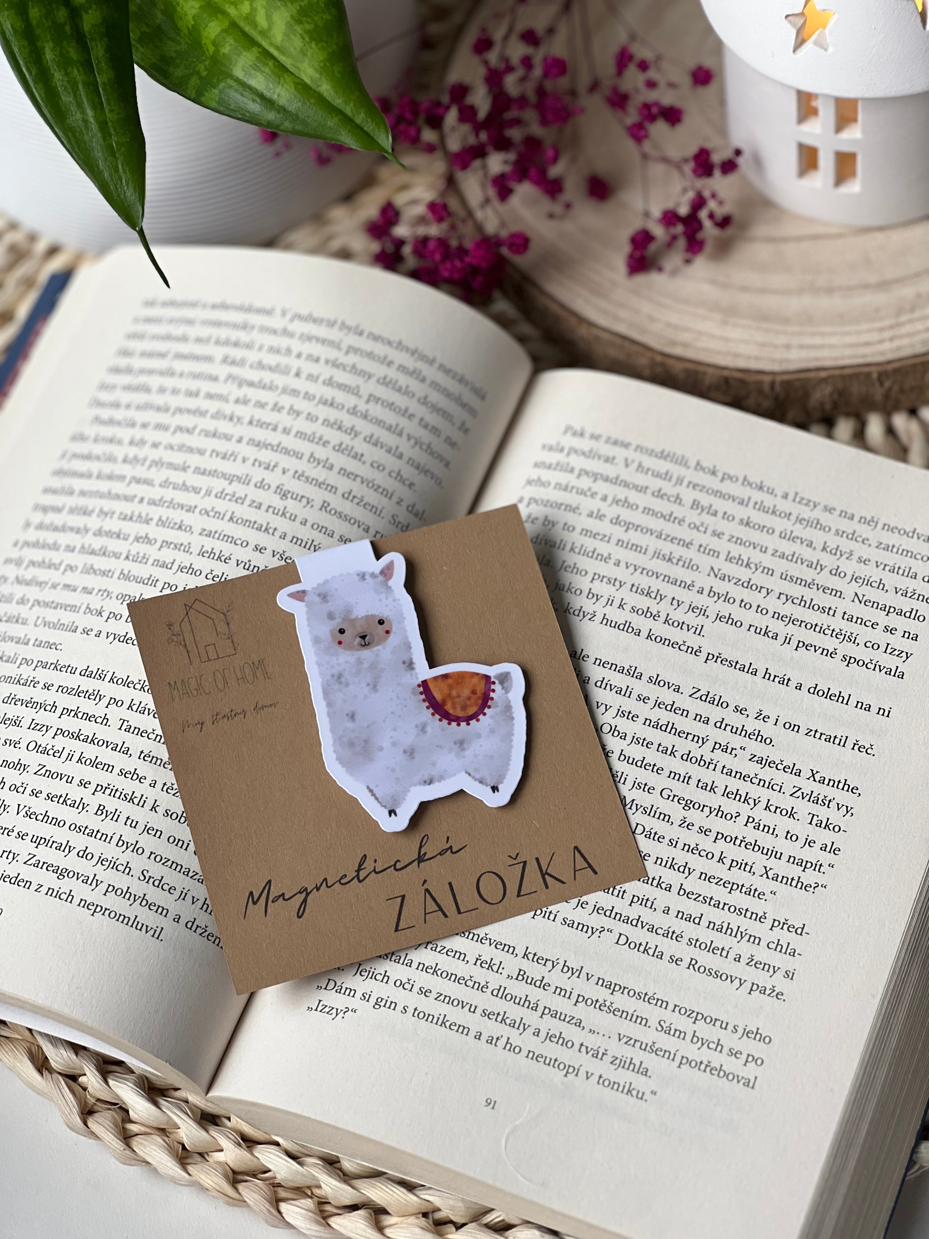 Magnetická záložka - Alpaka