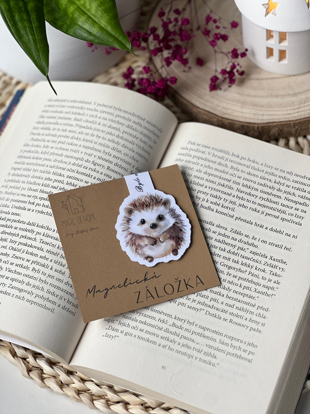 Magnetická záložka -  Pan Ježek