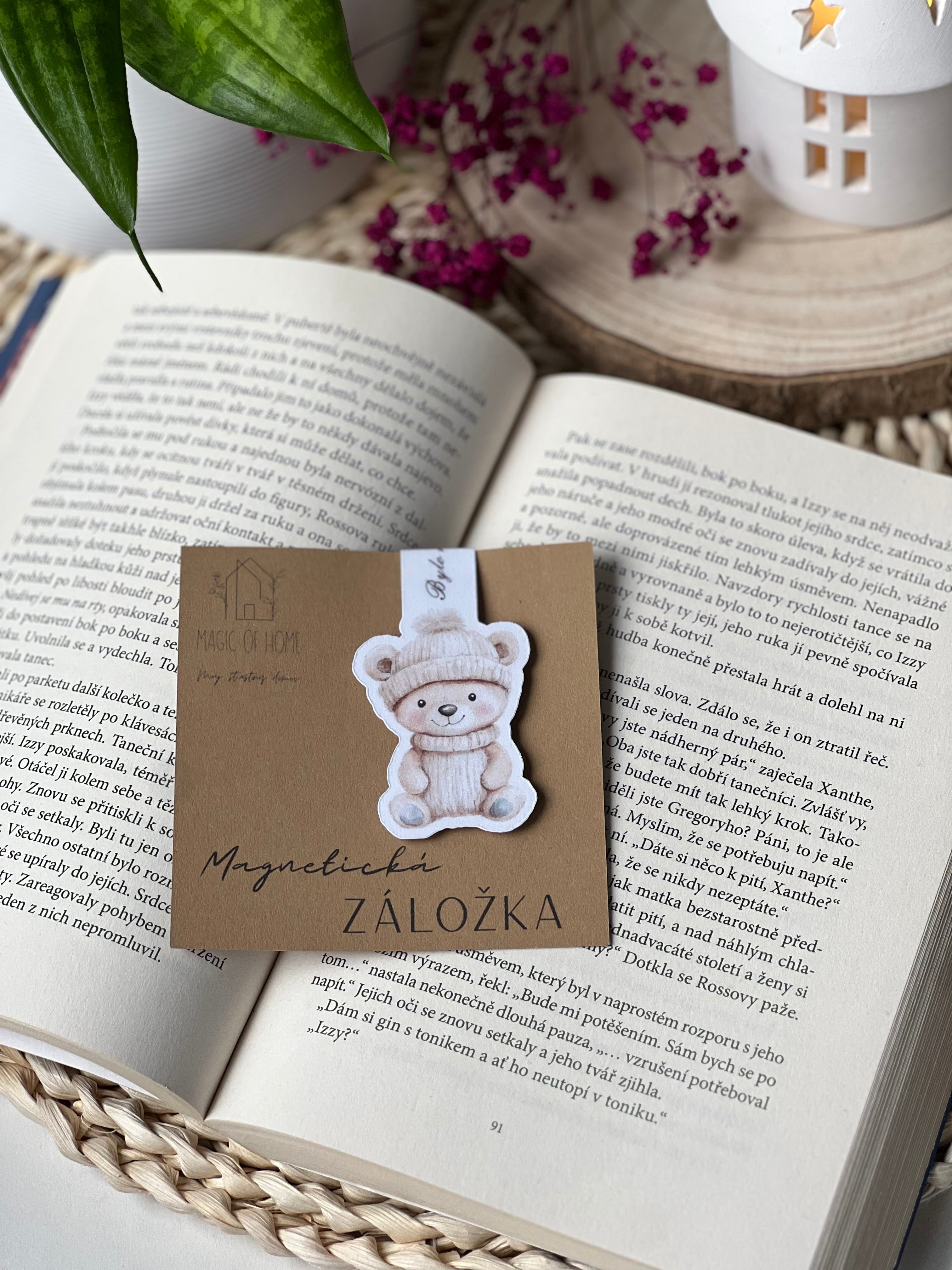 Magnetická záložka - Pan Medvídek