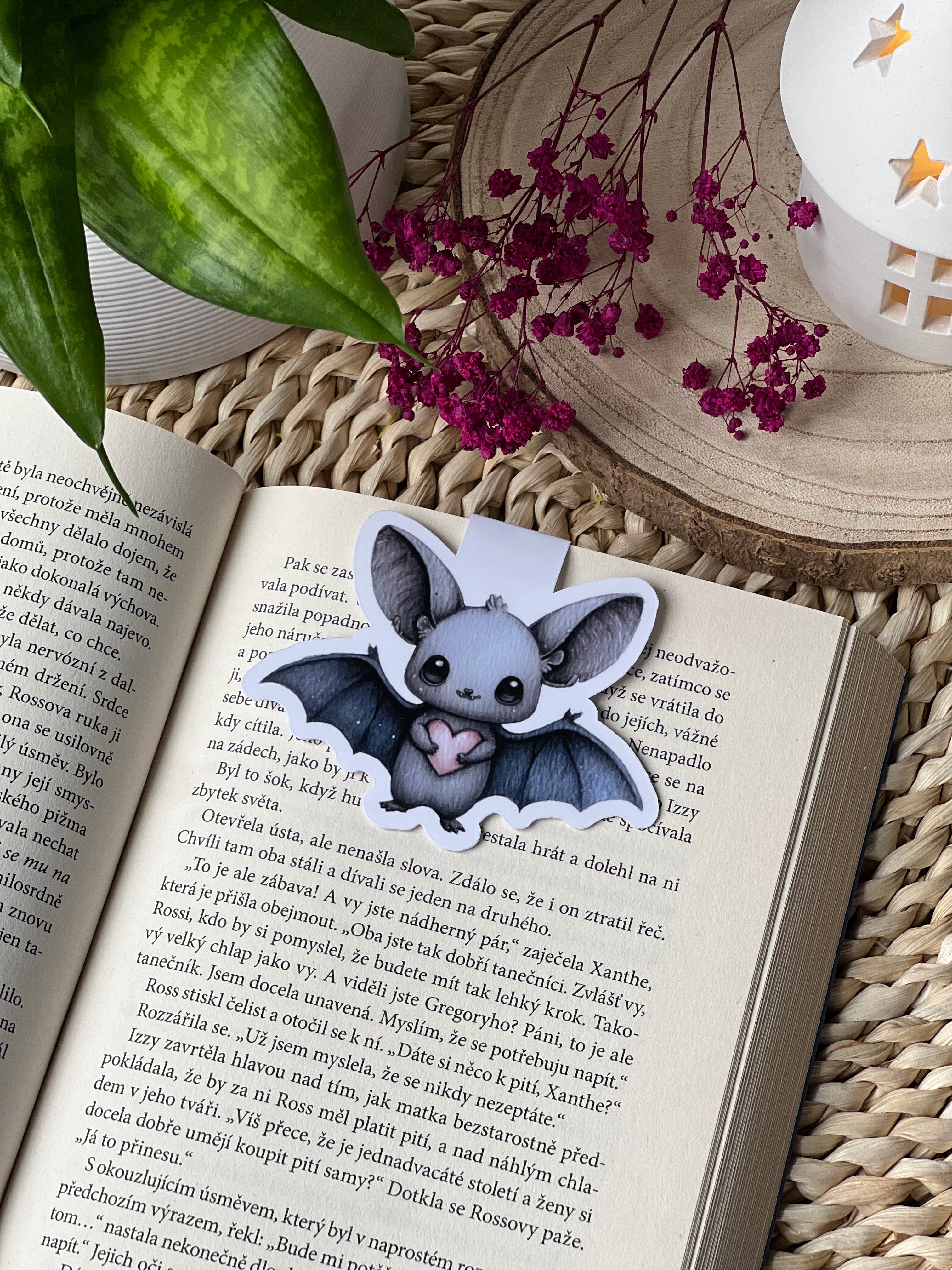 Magnetická záložka - Netopýr