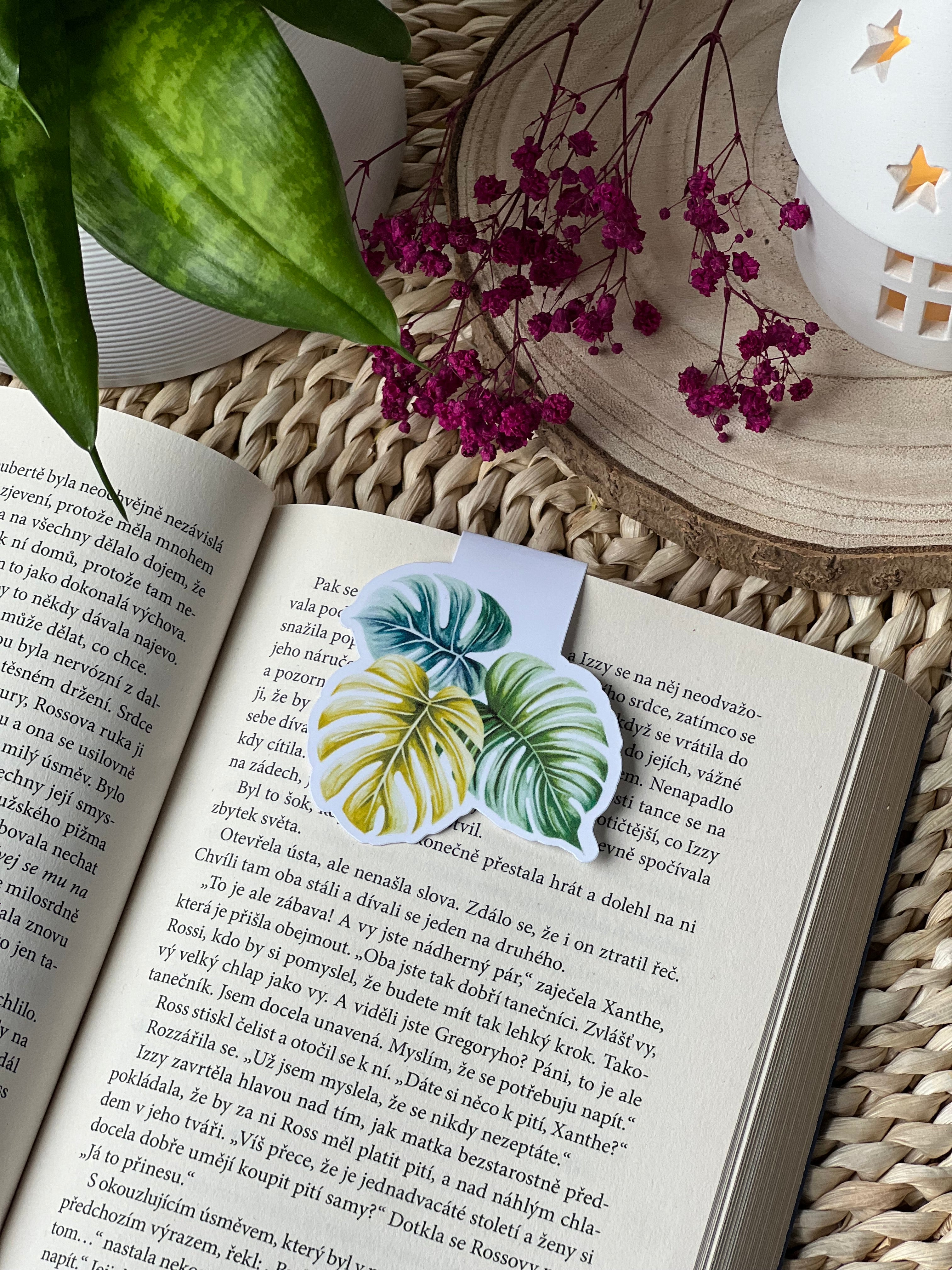 Magnetická záložka - Monstera