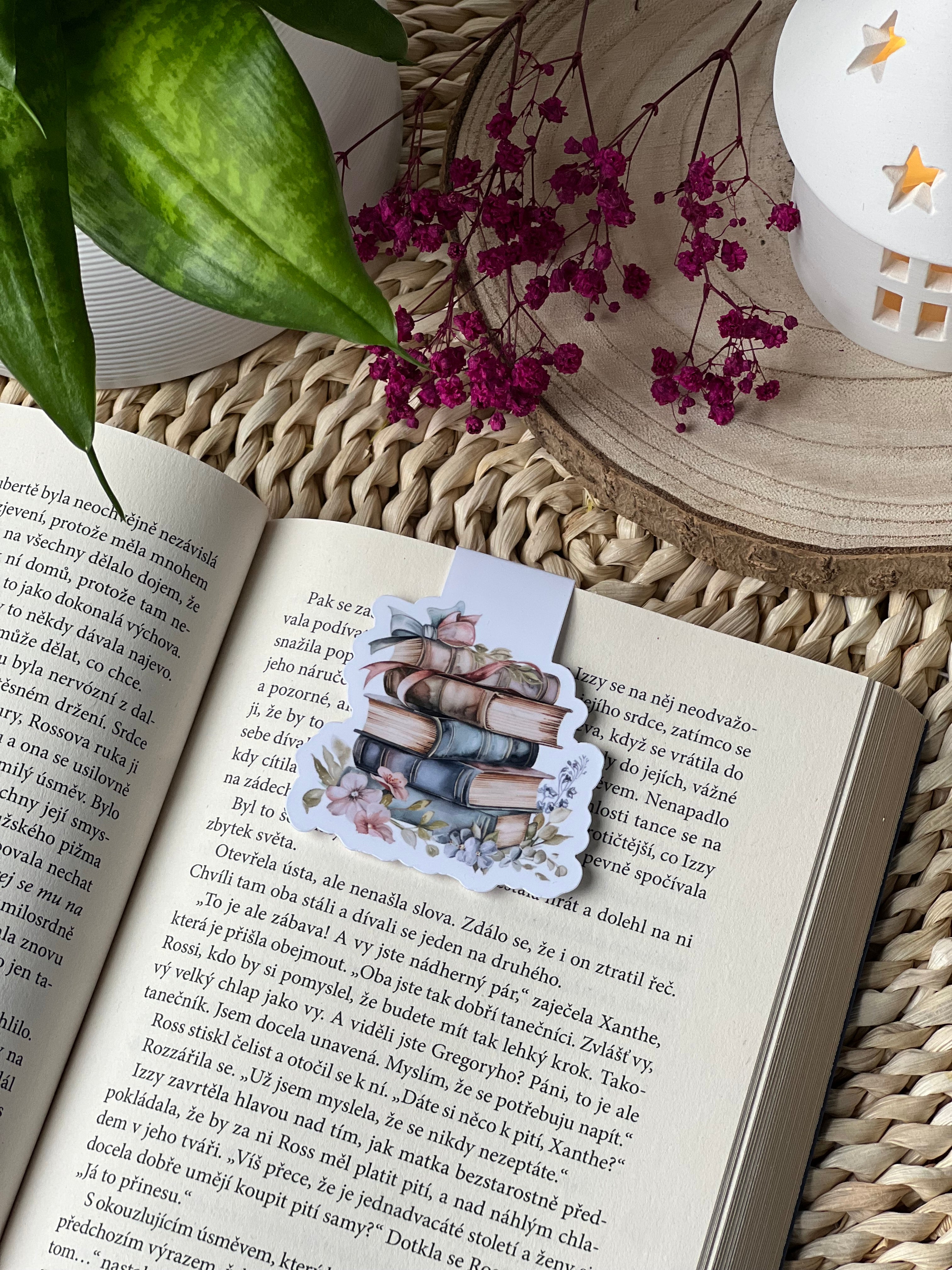 Magnetická záložka - Knihy