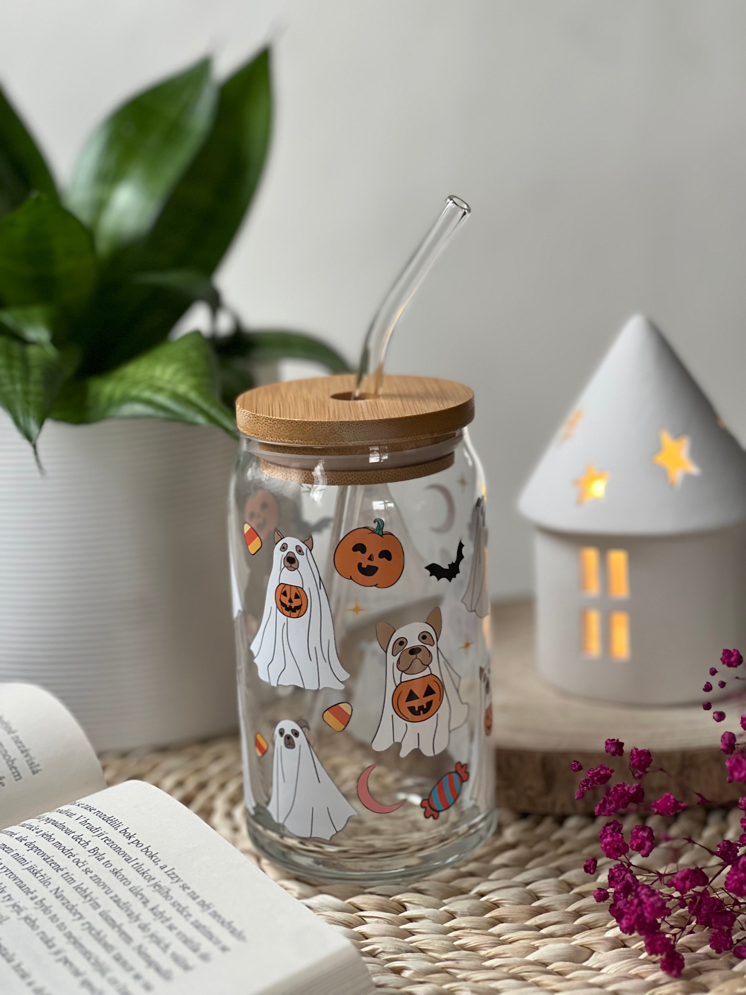 Sklenička - Spooky Paws