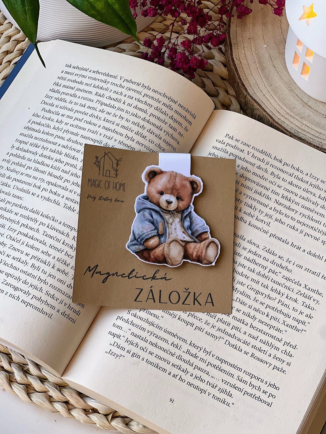 Magnetická záložka - Pan Méďa