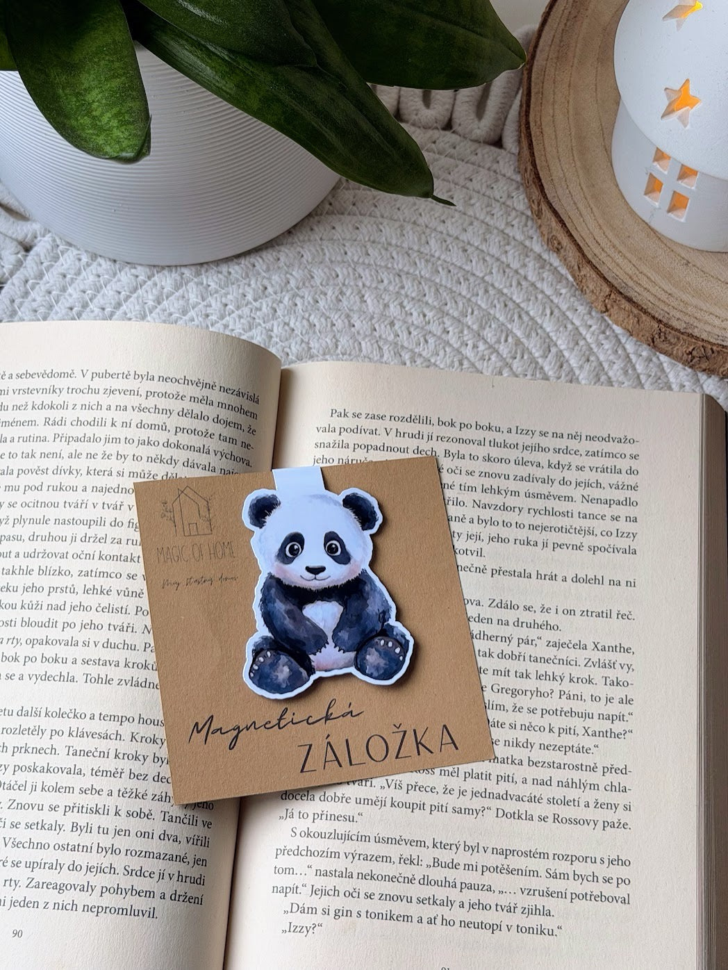 Magnetická záložka - Panda