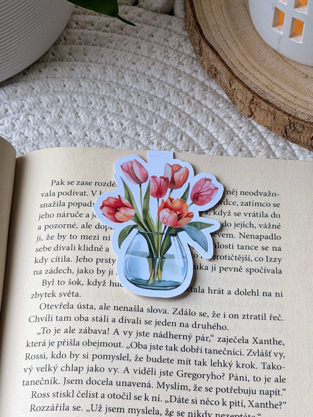 Magnetická záložka - Tulipány