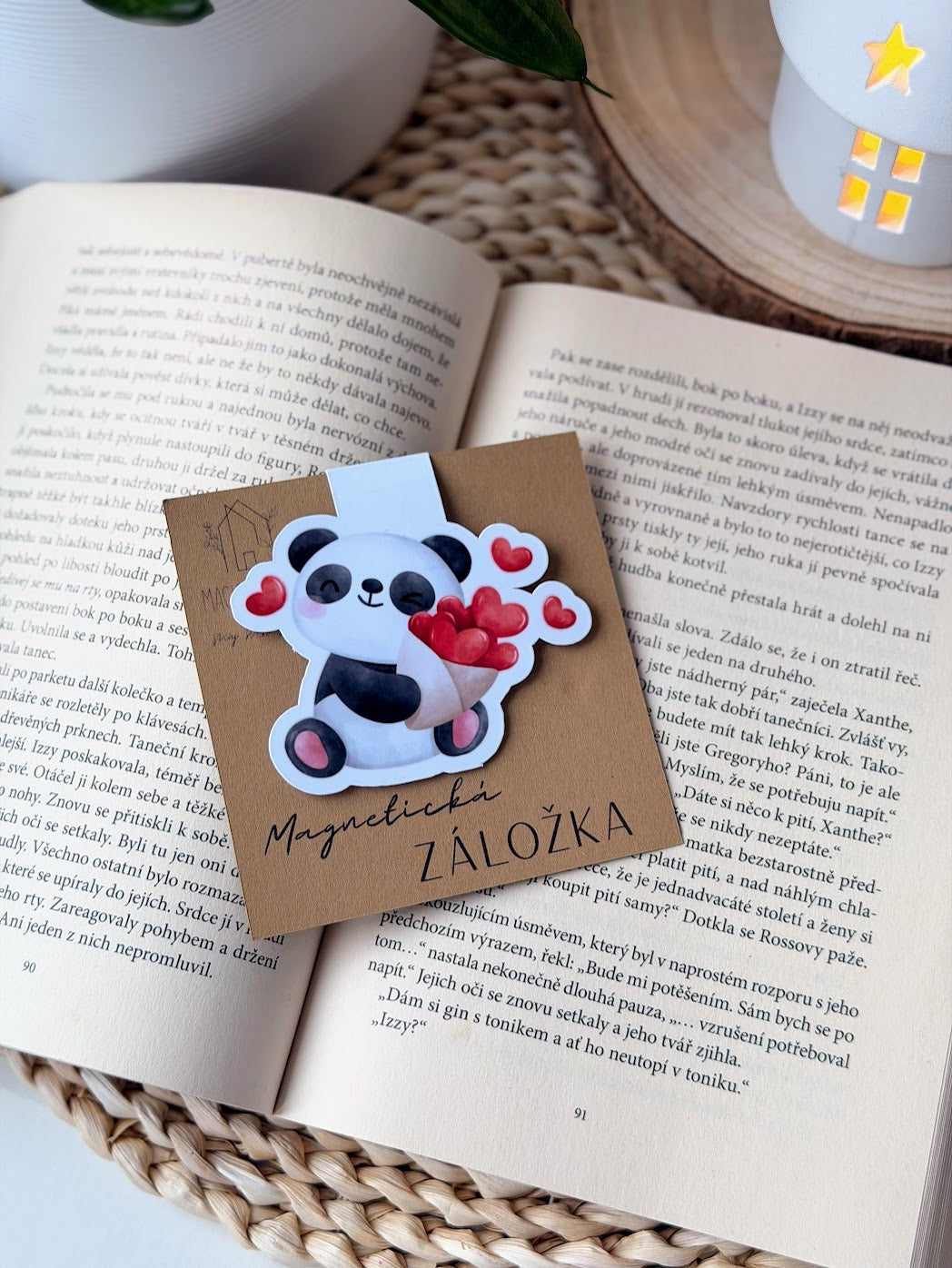 Magnetická záložka - Panda