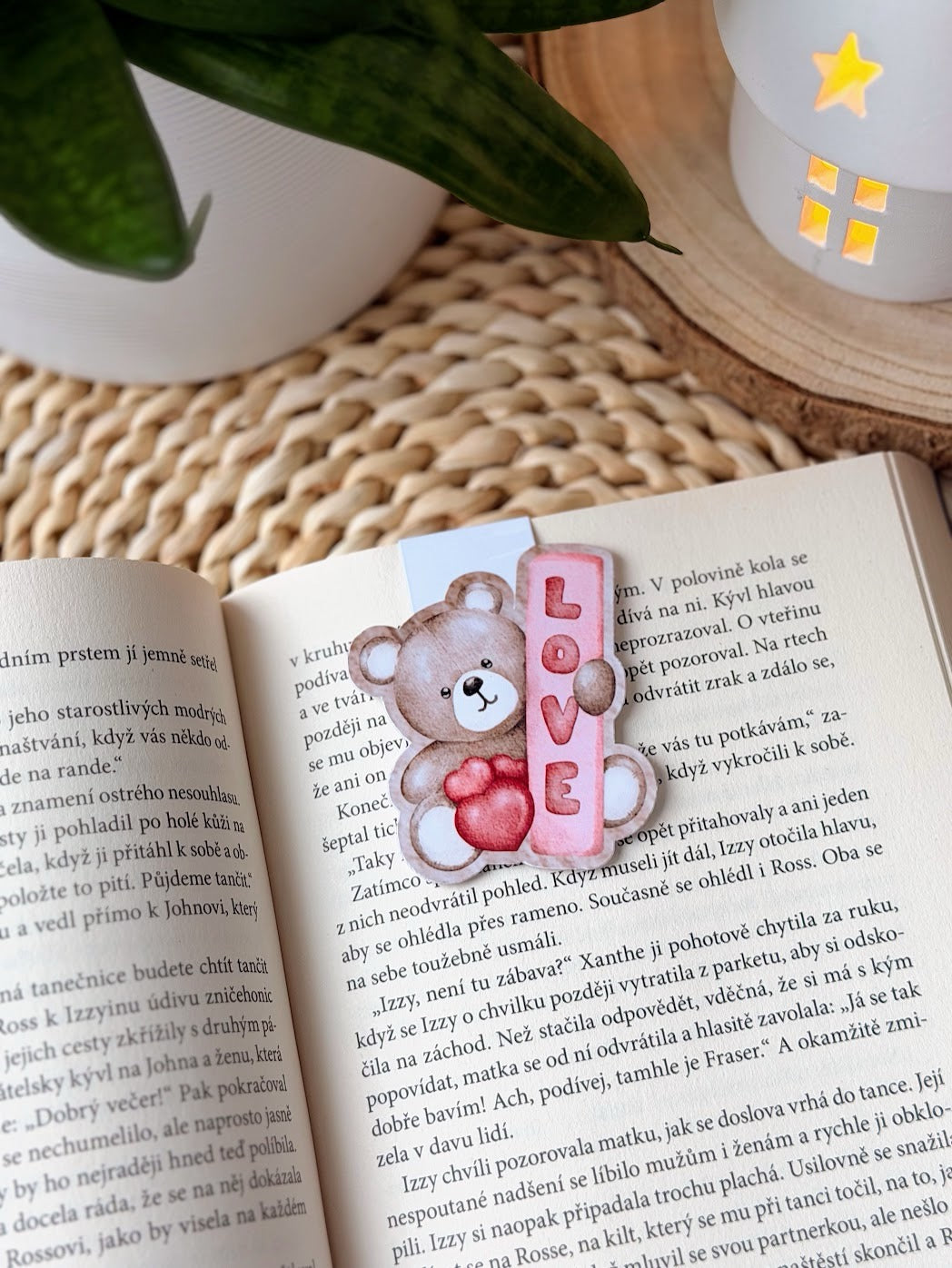 Magnetická záložka - Teddy bear love