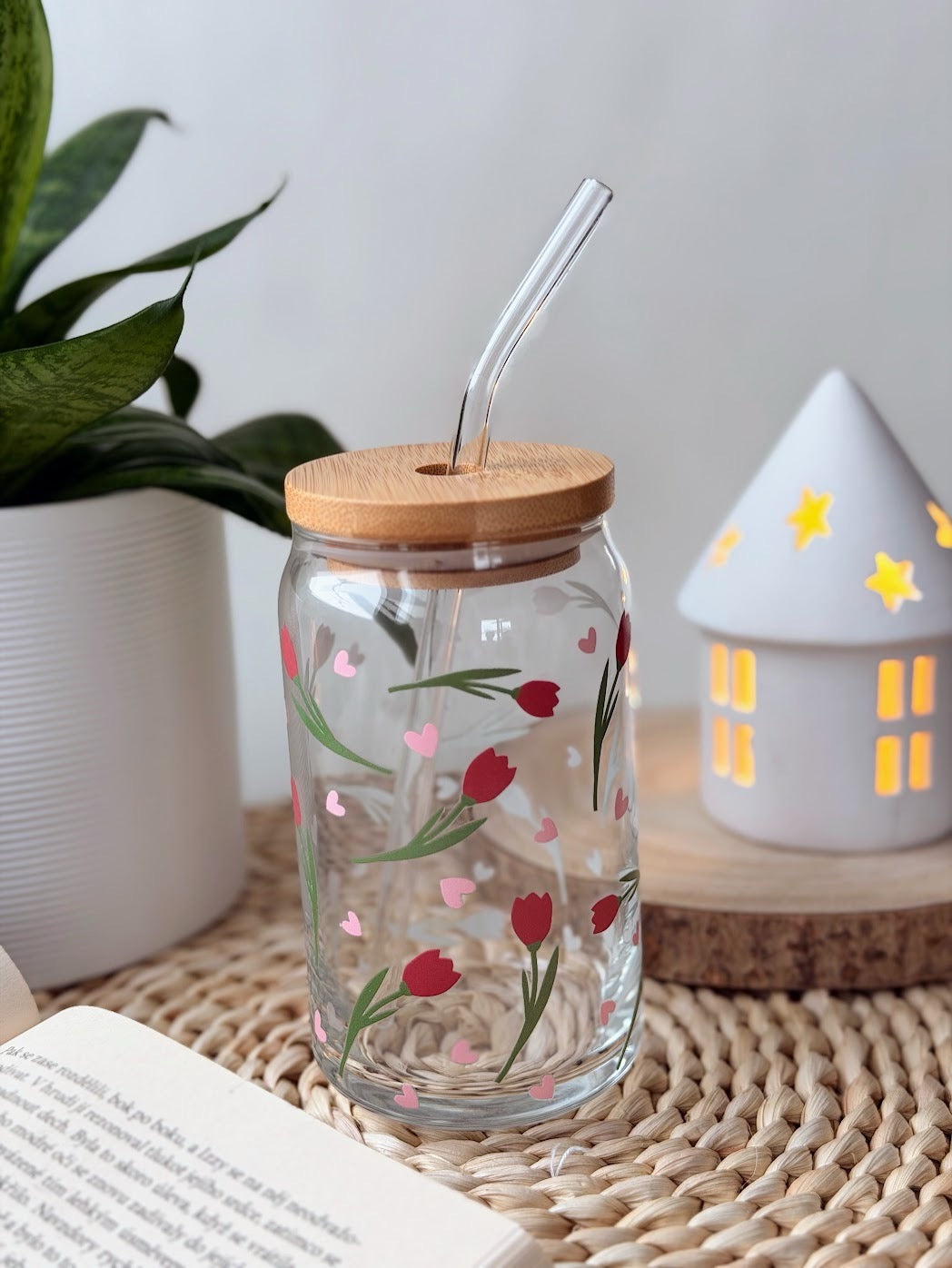 Sklenička - Tulip love