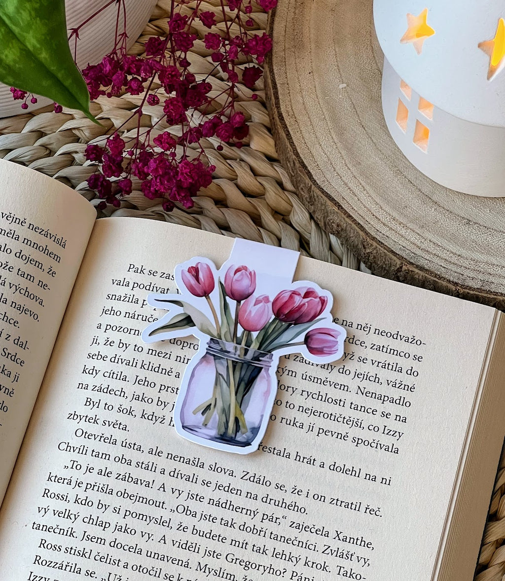 Magnetická záložka - Tulipány